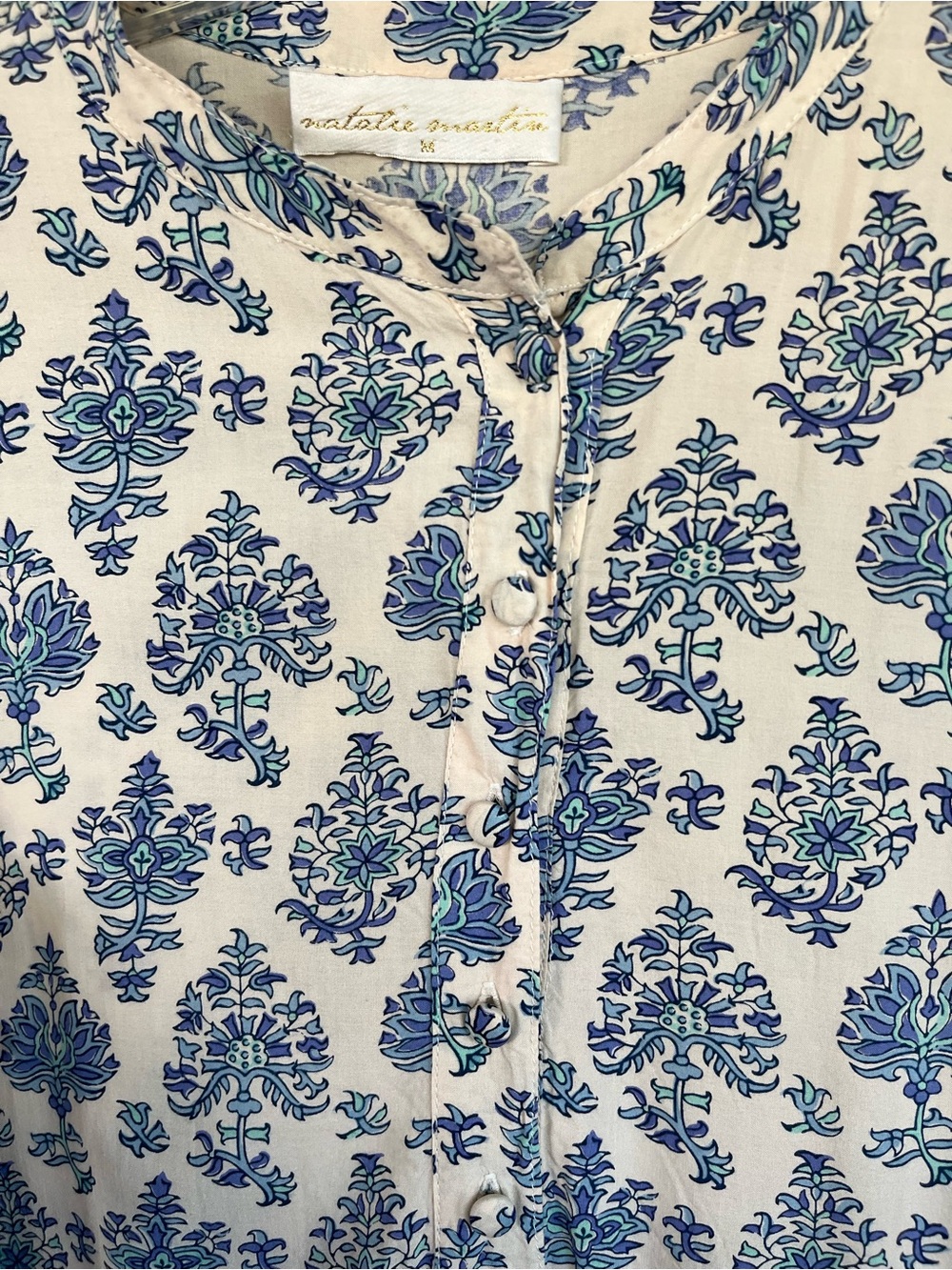 Natalie Martin ISOBEL DRESS - Blue Paisley. Medium. EUC - Picture 3 of 11